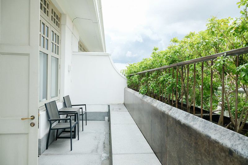 balcony of the terrace room